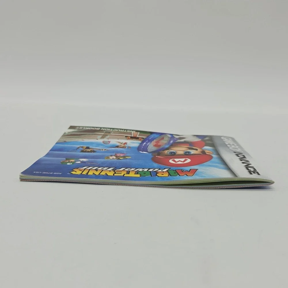 GBA Mario Tennis Power Tour Nintendo GameBoy Advance MANUAL ONLY